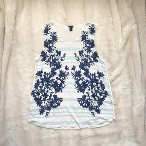 J.Crew floral tank top